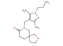 7-[(3,5-dimethyl-1-propyl-1H-pyrazol-4-yl)methyl]-2-oxa-7-azaspiro[4.5]decan-8-one