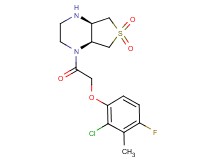 rel-(4aR,7aS)-1-[(2-chloro-4-fluoro-3-methylphenoxy)acetyl]octahydrothieno[3,4-b]pyrazine 6,6-dioxide hydrochloride
