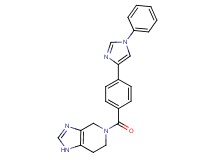 5-[4-(1-phenyl-1H-imidazol-4-yl)benzoyl]-4,5,6,7-tetrahydro-1H-imidazo[4,5-c]pyridine