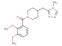 1-(2,3-dimethoxybenzoyl)-4-[(4-methyl-4H-1,2,4-triazol-3-yl)methyl]piperidine