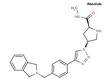 (4S)-4-{4-[4-(1,3-dihydro-2H-isoindol-2-ylmethyl)phenyl]-1H-1,2,3-triazol-1-yl}-N-methyl-L-prolinamide dihydrochloride