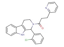 1-(2-chlorophenyl)-2-[3-(2-pyridinyl)propanoyl]-2,3,4,9-tetrahydro-1H-beta-carboline