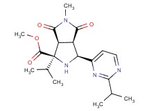 methyl (1R*,3S*,3aR*,6aS*)-1-isopropyl-3-(2-isopropylpyrimidin-4-yl)-5-methyl-4,6-dioxooctahydropyrrolo[3,4-c]pyrrole-1-carboxylate