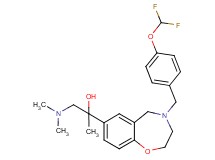 2-{4-[4-(difluoromethoxy)benzyl]-2,3,4,5-tetrahydro-1,4-benzoxazepin-7-yl}-1-(dimethylamino)-2-propanol