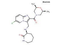 (3S)-3-{[(6-chloro-2-{[(2R,6S)-2,6-dimethyl-4-morpholinyl]carbonyl}imidazo[1,2-a]pyridin-3-yl)methyl]amino}-2-azepanone