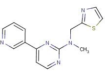 N-methyl-4-(3-pyridinyl)-N-(1,3-thiazol-2-ylmethyl)-2-pyrimidinamine