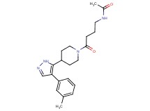 N-(4-{4-[4-(3-methylphenyl)-1H-pyrazol-5-yl]piperidin-1-yl}-4-oxobutyl)acetamide