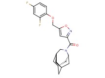 (1R*,3s,6r,8S*)-4-({5-[(2,4-difluorophenoxy)methyl]-3-isoxazolyl}carbonyl)-4-azatricyclo[4.3.1.1~3,8~]undecane