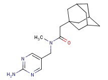 2-(1-adamantyl)-N-[(2-amino-5-pyrimidinyl)methyl]-N-methylacetamide