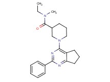 N-ethyl-N-methyl-1-(2-phenyl-6,7-dihydro-5H-cyclopenta[d]pyrimidin-4-yl)-3-piperidinecarboxamide