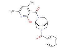 3-{[rel-(1S,5R)-3-benzoyl-3,6-diazabicyclo[3.2.2]non-6-yl]carbonyl}-4,6-dimethyl-2-pyridinol