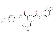 (3R,5S)-N-(4-fluorophenyl)-1-isobutyl-N'-(4-methoxybenzyl)-3,5-piperidinedicarboxamide