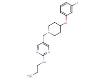 5-{[4-(3-fluorophenoxy)-1-piperidinyl]methyl}-N-propyl-2-pyrimidinamine