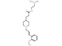 N-[2-(dimethylamino)ethyl]-3-{1-[(2E)-3-(2-methoxyphenyl)-2-propen-1-yl]-4-piperidinyl}propanamide