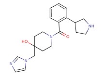 4-(1H-imidazol-1-ylmethyl)-1-[2-(3-pyrrolidinyl)benzoyl]-4-piperidinol dihydrochloride