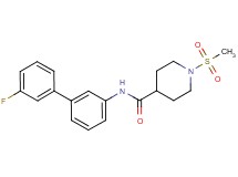 N-(3'-fluorobiphenyl-3-yl)-1-(methylsulfonyl)piperidine-4-carboxamide