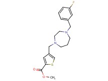 methyl 4-{[4-(3-fluorobenzyl)-1,4-diazepan-1-yl]methyl}-2-thiophenecarboxylate