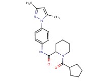 1-(cyclopentylcarbonyl)-N-[4-(3,5-dimethyl-1H-pyrazol-1-yl)phenyl]-2-piperidinecarboxamide