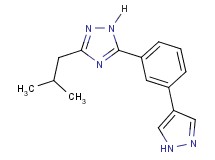 3-isobutyl-5-[3-(1H-pyrazol-4-yl)phenyl]-1H-1,2,4-triazole