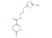 N-{2-[(5-methyl-1,3,4-thiadiazol-2-yl)thio]ethyl}-6-oxo-1,4,5,6-tetrahydropyridazine-3-carboxamide