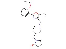 1-[(1-{[2-(2-ethoxyphenyl)-5-methyl-1,3-oxazol-4-yl]methyl}-4-piperidinyl)methyl]-2-pyrrolidinone