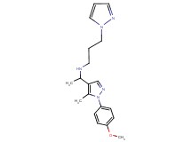 N-{1-[1-(4-methoxyphenyl)-5-methyl-1H-pyrazol-4-yl]ethyl}-3-(1H-pyrazol-1-yl)-1-propanamine
