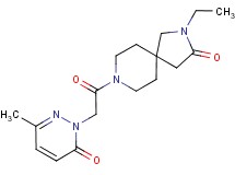 2-ethyl-8-[(3-methyl-6-oxo-1(6H)-pyridazinyl)acetyl]-2,8-diazaspiro[4.5]decan-3-one