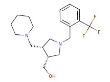 {(3R*,4R*)-4-(piperidin-1-ylmethyl)-1-[2-(trifluoromethyl)benzyl]pyrrolidin-3-yl}methanol