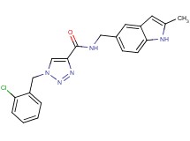 1-(2-chlorobenzyl)-N-[(2-methyl-1H-indol-5-yl)methyl]-1H-1,2,3-triazole-4-carboxamide