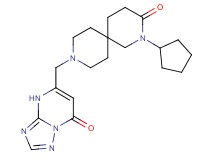 2-cyclopentyl-9-[(7-oxo-4,7-dihydro[1,2,4]triazolo[1,5-a]pyrimidin-5-yl)methyl]-2,9-diazaspiro[5.5]undecan-3-one