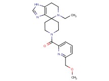 5-ethyl-1'-{[6-(methoxymethyl)pyridin-2-yl]carbonyl}-1,5,6,7-tetrahydrospiro[imidazo[4,5-c]pyridine-4,4'-piperidine]