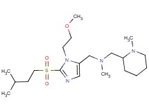 ({1-(2-methoxyethyl)-2-[(3-methylbutyl)sulfonyl]-1H-imidazol-5-yl}methyl)methyl[(1-methyl-2-piperidinyl)methyl]amine