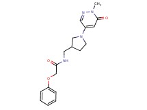 N-{[1-(1-methyl-6-oxo-1,6-dihydro-4-pyridazinyl)-3-pyrrolidinyl]methyl}-2-phenoxyacetamide