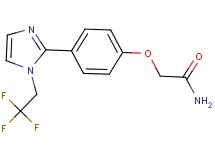 2-{4-[1-(2,2,2-trifluoroethyl)-1H-imidazol-2-yl]phenoxy}acetamide