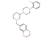 1-[1-(2,3-dihydro-1,4-benzodioxin-6-ylmethyl)-3-piperidinyl]-4-(2-fluorophenyl)piperazine
