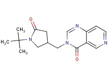 3-[(1-tert-butyl-5-oxopyrrolidin-3-yl)methyl]pyrido[4,3-d]pyrimidin-4(3H)-one