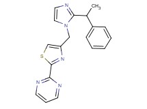 2-(4-{[2-(1-phenylethyl)-1H-imidazol-1-yl]methyl}-1,3-thiazol-2-yl)pyrimidine