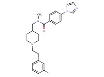 N-({1-[2-(3-fluorophenyl)ethyl]-4-piperidinyl}methyl)-4-(1H-imidazol-1-yl)-N-methylbenzamide