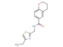 N-[(4-ethyl-1,3-thiazol-2-yl)methyl]chromane-6-carboxamide
