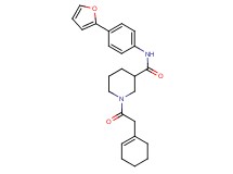 1-(1-cyclohexen-1-ylacetyl)-N-[4-(2-furyl)phenyl]-3-piperidinecarboxamide