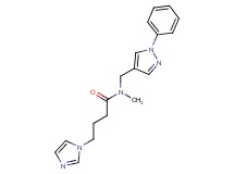 4-(1H-imidazol-1-yl)-N-methyl-N-[(1-phenyl-1H-pyrazol-4-yl)methyl]butanamide