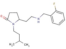 5-{2-[(2-fluorobenzyl)amino]ethyl}-1-(3-methylbutyl)-2-pyrrolidinone