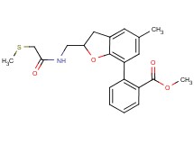 methyl 2-[5-methyl-2-({[(methylthio)acetyl]amino}methyl)-2,3-dihydro-1-benzofuran-7-yl]benzoate