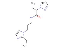 N-[3-(2-ethyl-1H-imidazol-1-yl)propyl]-2-(1H-pyrazol-1-yl)butanamide