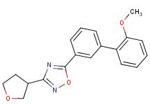 5-(2'-methoxybiphenyl-3-yl)-3-(tetrahydrofuran-3-yl)-1,2,4-oxadiazole
