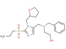 2-(benzyl{[2-(propylsulfonyl)-1-(tetrahydro-2-furanylmethyl)-1H-imidazol-5-yl]methyl}amino)ethanol
