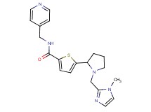 5-{1-[(1-methyl-1H-imidazol-2-yl)methyl]-2-pyrrolidinyl}-N-(4-pyridinylmethyl)-2-thiophenecarboxamide