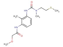 2-methoxy-N-{2-methyl-3-[({methyl[2-(methylthio)ethyl]amino}carbonyl)amino]phenyl}acetamide