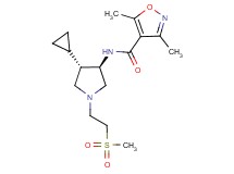N-{rel-(3R,4S)-4-cyclopropyl-1-[2-(methylsulfonyl)ethyl]-3-pyrrolidinyl}-3,5-dimethyl-4-isoxazolecarboxamide hydrochloride
