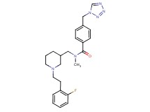 N-({1-[2-(2-fluorophenyl)ethyl]-3-piperidinyl}methyl)-N-methyl-4-(1H-tetrazol-1-ylmethyl)benzamide